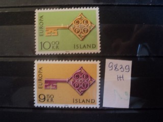 Фото марки Исландия серия 1968г **