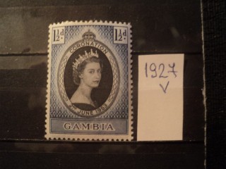 Фото марки Брит. Гамбия 1953г *