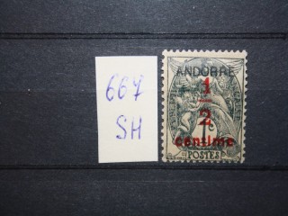 Фото марки Французская Андорра 1931г *