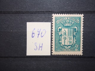 Фото марки Французская Андорра 1936г *