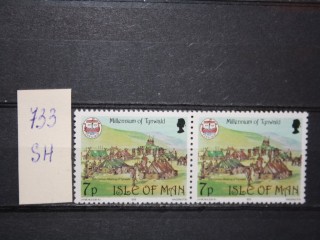 Фото марки Остров Мен 1979г сцепка **