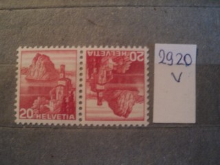 Фото марки Швейцария тет-беш 1938г **