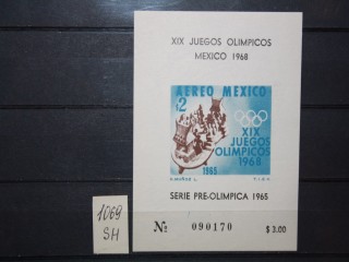 Фото марки Мексика 1965г блок **