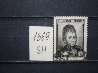 Фото марки Чили 1948г без водного знака