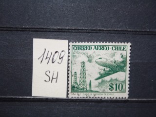 Фото марки Чили 1956-57гг без водного знакак