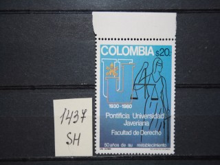 Фото марки Колумбия 1980г **