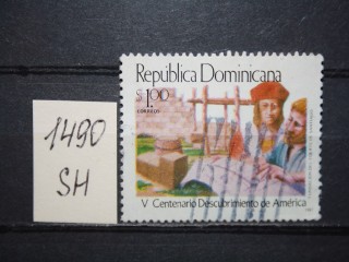 Фото марки Доминикана 1987г