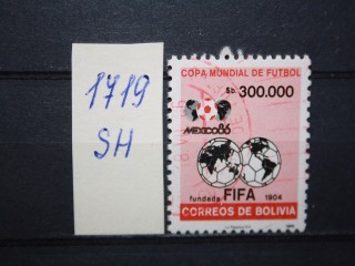 Фото марки Боливия 1986г