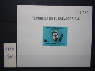 Фото марки Сальвадор 1964г блок **