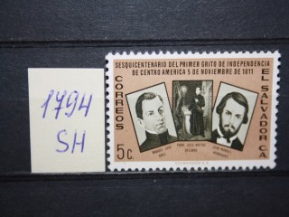 Фото марки Сальвадор 1961г **