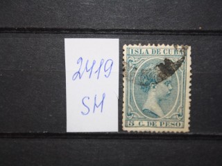 Фото марки Испанская Куба 1896г