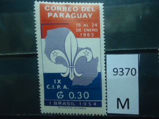 Фото марки Парагвай 1954г **