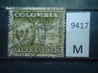 Фото марки Колумбия 1949г