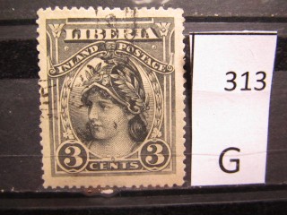 Фото марки Либерия 1910г