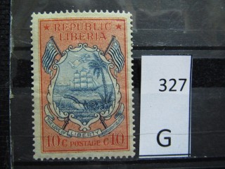 Фото марки Либерия 1920г *