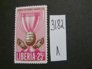 Фото марки Либерия 1966г **