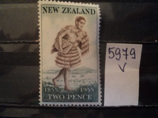 Фото марки Новая Зеландия 1955г **