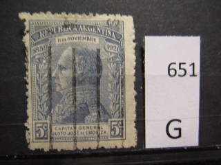 Фото марки Аргентина 1920г