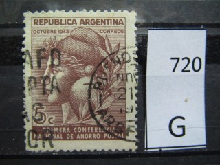 Фото марки Аргентина 1943г