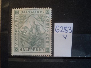 Фото марки Брит. Барбадос 1897г
