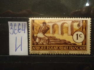 Фото марки Французская Экваториальная Африка 1937г **