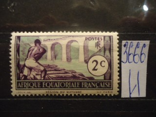 Фото марки Французская Экваториальная Африка 1937г **
