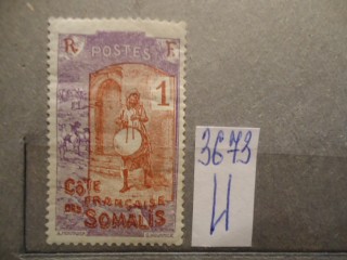 Фото марки Французское Сомали 1915г *