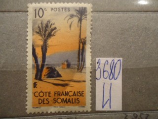 Фото марки Французское Сомали 1947г *