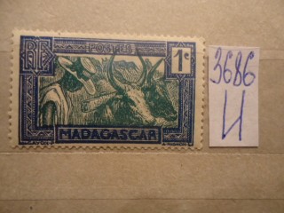 Фото марки Французский Мадагаскар 1930г *