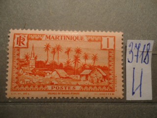 Фото марки Мартиника 1933г **