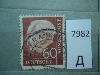 Фото марки ФРГ 1954г