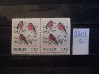 Фото марки Норвегия пара **