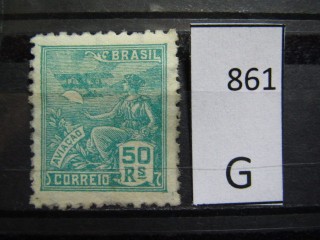 Фото марки Бразилия 1920г *