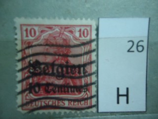 Фото марки Германская оккупация Бельгии 1914-18гг