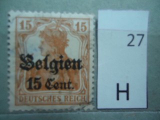 Фото марки Германская оккупация Бельгии 1916-18гг