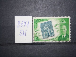 Фото марки Британский Барбадос 1952г