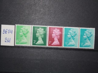 Фото марки Великобритания 1971г сцепка **