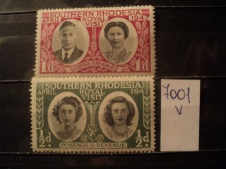 Фото марки Брит. Южная Родезия серия 1947г **
