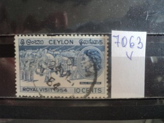 Фото марки Брит. Цейлон 1954г