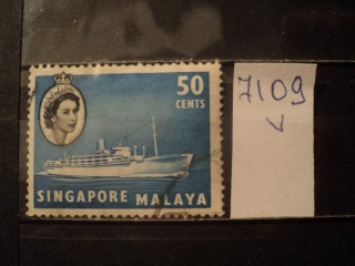 Фото марки Брит. Сингапур 1955г