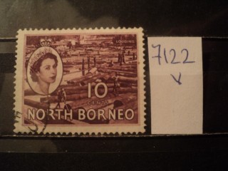 Фото марки Брит. Северное Борнео 1954г