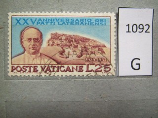 Фото марки Ватикан 1954г