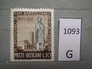 Фото марки Ватикан 1955г *