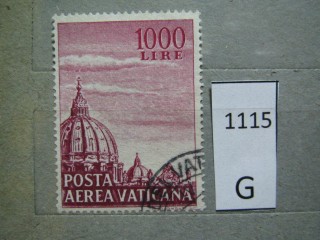 Фото марки Ватикан 1958г