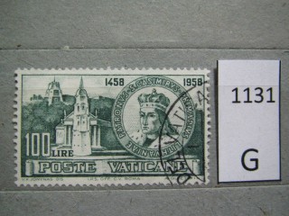 Фото марки Ватикан 1959г