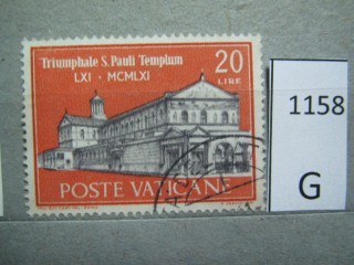 Фото марки Ватикан 1961г