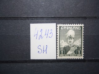 Фото марки Гренландия 1938г *