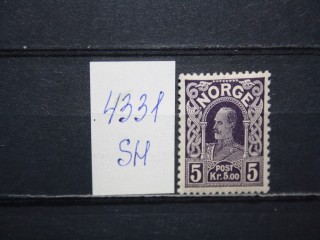 Фото марки Норвегия 1910г **