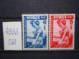 Фото марки Норвегия 1950г серия **