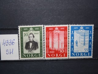 Фото марки Норвегия 1954г серия **